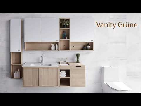 A delicate bathroom needs more storagespace for the toiletries.innoci