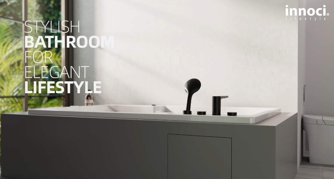 1.9m Acrylic Drop-In Massage Bathtub