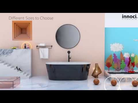 What size, functuion and technology do INNOCI Bathtubs have?