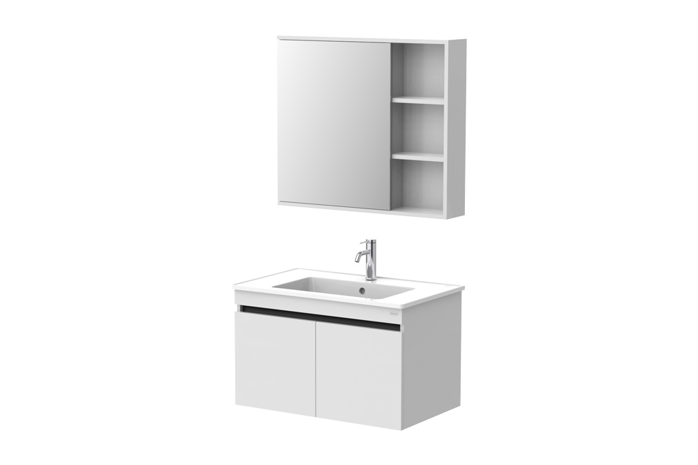 (NM46812W-A+NM27010W-A+NC22150W-1 70CM Wall-hung Vanity(White)