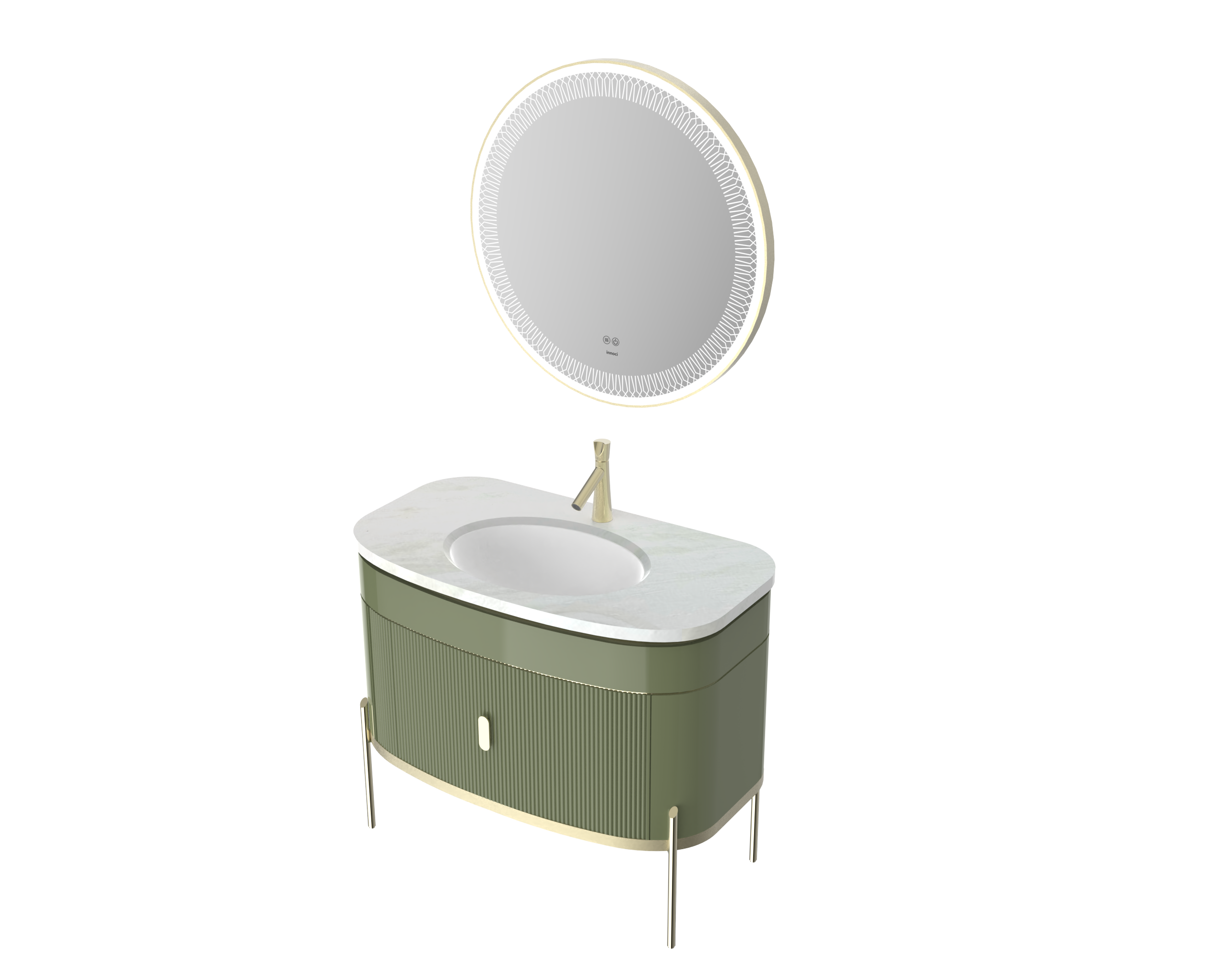NM61032W+NM31032H+NP12631BG   100CM Floor Standing Vanity