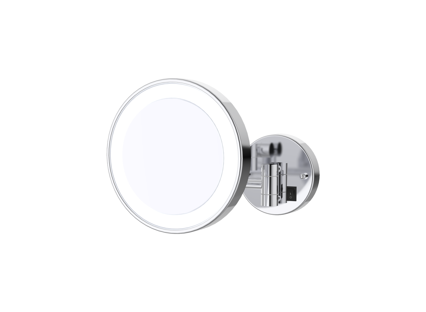 NM5112C-LM All Mounted Single Cosmetic Mirror With LED Light (Magnifying)