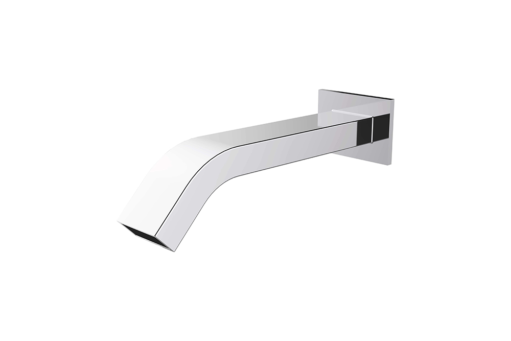 Embedded wall induction faucet